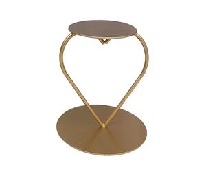 KIXZSAZ Supporto per torta resistente, separatore a forma di cuore, fornisce un elegante vassoio per servire dessert e non deforma facilmente. Può essere, Oro, Piccolo