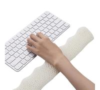 KIXZSAZ Tappetino per Tastiera, poggiatesta ergonomico, Supporto per la Memoria e Design, Ufficio Durevole e Confortevole, Progettazione di Un'Esperienza, Bianco, 35 cm