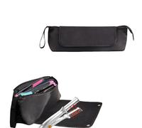 KIXZSAZ Tappetino resistente al calore per apparecchi per lo styling dei capelli in una grande borsa per attrezzi Tappetino resistente al calore per piastre per capelli Fermagli per in tessuto, UN