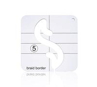 KIXZSAZ Tessuto trasparente Quilting Hollow Design Righello Cucito Posizionamento Template Stencil Strumenti Articoli per la casa, No.07