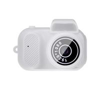 KIXZSAZ Videocamera per regalo di compleanno per bambini con risoluzione 1080P Mini fotocamera per regalo di compleanno in ABS per cartoni animati, bianco