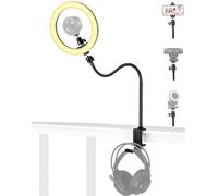 Kiyo Pro - Supporto per webcam, supporto pieghevole da 61 cm e luce selfie da 26 cm con gancio per cuffie, compatibile con webcam Razer Kiyo, Kiyo Pro, Kiyo X, Kiyo pro ultra