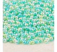 KIZAMI 500pcs/lotto 4mm Multi Color No Hole ABS Perle Rotonde sciolte per Decorazioni per Matrimoni Colorate di Gioielli Colorati Fai da Te
