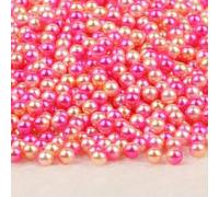 KIZAMI 500pcs/lotto 4mm Multi Color No Hole ABS Perle Rotonde sciolte per Decorazioni per Matrimoni Colorate di Gioielli Colorati Fai da Te