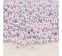 KIZAMI 500pcs/lotto 4mm Multi Color No Hole ABS Perle Rotonde sciolte per Decorazioni per Matrimoni Colorate di Gioielli Colorati Fai da Te