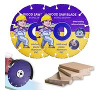 Kizaten 2Pcs Disco da Taglio per Legno,125 mm Disco da Taglio Multiruota in Carburo,Lame da Taglio per Legno per Smerigliatrice Angolare Per Tavole,Compensato,Gomma,Chiodi in Acciaio