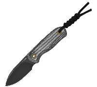Kizer Drop Bear Fix S45VN,Matte DLC Ultra,Micarta
