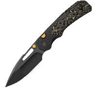 Kizer Durandal S35VN, Gunmetal Gray, Aluminum&FatCarbon Camo Gold K3765BD2