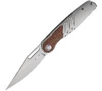 Kizer Raze S45VN, Bubble stonewashed, pelle pieno fiore & Ti Ki3720A2