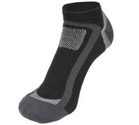 KIZI Calze Corte Sportive corsa Trekking Uomo Donna 37-40, Nero-Grigio 3 Paia, Calze Tecniche Sportive da Running uomo donna agazzo, Antiodore, Traspiranti, Anti-Vescica