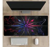 KIZIFI Tappetino per Mouse Extra Grande 900x300x2 mm, Mappa Retrò Tappetino Scrivania Grande Dimensioni, Bordi Rifiniti, Tappetino per Tastiera e Mouse per PC, Laptop e Postazione Gaming
