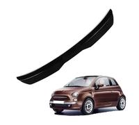 KizmiQ Auto Spoiler Posteriori per Fi-at 500 Nastro Installare Adesivo,ABS Alettone Tetto Posteriore Tuning Ala Styling Accessori,A/Black
