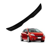 KizmiQ Auto Spoiler Posteriori per Fi-at Grande Punto Abarth Hatchback 2007 2008 2009 2010 Nastro Installare Adesivo,ABS Alettone Tetto Posteriore Tuning Ala Styling Accessori,A/Black