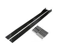 KizmiQ Minigonne Alettoni Laterali,per Audi A1 A3 A4 A5 A6 A7 A8 B6 B7 B8 B9 C6 C7 C8 D3 D4 D5 D6 Universali Laterale Lati di Splitter Estensione Winglet Diffusore(Nero Brillante),2 m