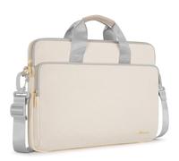 KIZUNA Custodia a tracolla per computer portatile da 17 pollici, per Legion 5/5i/LG gram 17/17,3" MSI 17/Dell G7/17 IdeaPad 3i Gen7/HP Gaming Pavilion 17/Ideapad 700, beige