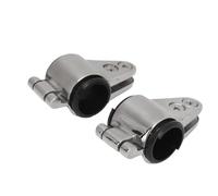 KJAOYU 2Pcs Bimini Top Fittings,Bimini Top Rail Mounts Jaw Slide, 22mm 316 Stainless Steel Slide Hinged Marine Hardware with Nylon Bushing for Yacht - Boat Top Hinged Jaw Rail Mount