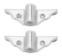 KJAOYU 2Pcs Boat Rowlock Socket 1/2in Hole 316 Cast Stainless Steel Mirror Polish Finish Edge Mount for Marine Use - Durable And Stylish for Various Water Environments