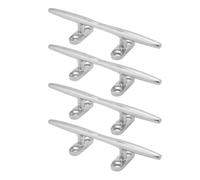 KJAOYU 4 PCS Nylon Boat Cleats Dock Cleats, 6in Dock Cleats 316 Stainless Steel Deck Mooring Rope Tie Down Anchor Cleat Hollow Base for Boat Yacht - Durable And Secure for Marine Use