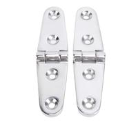 KJAOYU Marine Mount Door Hinges, 1 Pair Boat Strap Hinges Stainless Steel 4.06x1.06in Flush Mount Heavy Duty Deck Hatch Hinge Marine Mount Door Hinges for Yachts - Essential for Secure