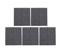 KJAOYU Mini modulo a pannello solare piccolo, 5 pezzi, 2 W, mini pannelli solari ad alta efficienza, monocristallino per progetti fai da te, esperimenti scientifici e luci solari da esterno