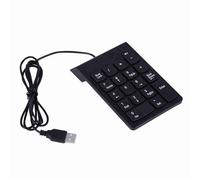 KJAOYU Pad di numeri USB, tasti numerici Numpad 18 tasti portatili, mini numero di numeri in tastiera numerica USB, 18 chiavi Numpad per laptop e uso del desktop, per contabilità, fogli