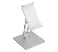 KJAOYU Supporto universale in alluminio PH, supporto regolabile Ergoesnomic con silicone antiscivolo, angolo di visione perfetto per smartph/tablet