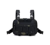 KJBDQQH borsa sportiva da petto Borsa da petto da uomo Gilet da pesca Zaino da viaggio Impermeabile in nylon da arrampicata Zaini da campeggio Marsupio da esterno(Black1)
