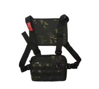 KJBDQQH borsa sportiva da petto Borsa Da Petto Impermeabile Da Uomo Borsa Da Gilet Unisex Oxford For Abbigliamento Casual Marsupio Maschile Di Grande Capacità(Green)