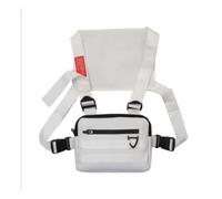 KJBDQQH borsa sportiva da petto Borsa Da Petto Impermeabile Da Uomo Borsa Da Gilet Unisex Oxford For Abbigliamento Casual Marsupio Maschile Di Grande Capacità(White)