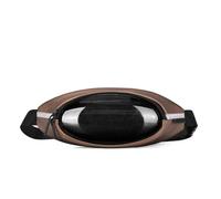 KJBDQQH borsa sportiva da petto Borse a tracolla trasparenti da uomo Marsupi da corsa impermeabili Borsa da viaggio da viaggio Borsa a tracolla portaoggetti sportiva unisex Marsupio(Coffee)