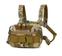KJBDQQH borsa sportiva da petto Gilet pettorale multifunzionale con marsupio for sport e attività all'aperto Borsa da uomo(Brown)