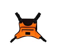 KJBDQQH borsa sportiva da petto Marsupi Oxford da uomo Borse pettorali unisex in nylon Zaini gilet multitasche Hip Hop(Orange)