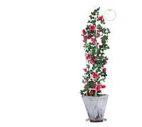 KJBDQQH Gabbia per pomodori Una mensola for Piante rampicanti, Una Torre Faro e balconi con Struttura di Supporto in Stile Europeo(145cm-white-bud)