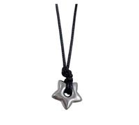 KJBDQQH Girocollo Punk Hollow Star Pendant Necklace Vintage Leathers Rope Jewelry for Women Men Pentagrams Charm Choker per Uso Quotidiano