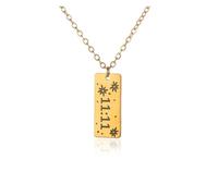 KJBDQQH Girocollo Punk Necklace Angel Number Charms Pendant Bar Necklaces for Women Men Heart Choker Stainless Steel Jewelry Couple per Uso Quotidiano(N04155G)