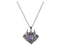 KJBDQQH Girocollo Punk Necklace for Men And Women Punk Retro Non Adjustable Metal Collar Trending Jewelry per Uso Quotidiano(Purple)