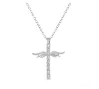 KJBDQQH Girocollo Punk Punk Black Cross Barbed Thorns Pendant Chain Choker Necklace for Women Men Party Jewelry per Uso Quotidiano(XL674-S)