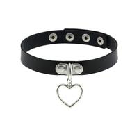 KJBDQQH Girocollo Punk Spike Choker Necklaces Punk Faux Leather Collar for Women Men Cool Big Rivets Studded Chocker Necklace Goth Style Accessori per Uso Quotidiano(Antique Copper Plated)