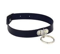 KJBDQQH Girocollo Punk Spike Choker Necklaces Punk Faux Leather Collar for Women Men Cool Big Rivets Studded Chocker Necklace Goth Style Accessori per Uso Quotidiano(Pure Gold Color)