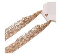 KJBDQQH Girocollo Punk Stainless Steel 5cm Extendsion Link Chains Necklaces Jewelry Making Fashion Chokers Accessories per Uso Quotidiano(Rose Gold color1.5mm)
