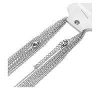 KJBDQQH Girocollo Punk Stainless Steel 5cm Extendsion Link Chains Necklaces Jewelry Making Fashion Chokers Accessories per Uso Quotidiano(Steel Color 1.5mm)