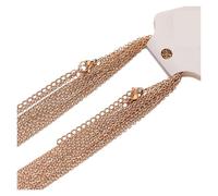 KJBDQQH Girocollo Punk Stainless Steel 5cm Extendsion Link Chains Necklaces Jewelry Making Fashion Chokers Accessories per Uso Quotidiano(Rose Gold Color 1mm)