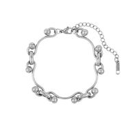 KJBDQQH Girocollo Punk Stainless Steel Wave Ball Chain Necklace for Women Men Punk Grunge Handmade Jewelry per Uso Quotidiano(Silver Bracelet)