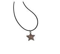 KJBDQQH Girocollo Punk Star Earrings Silver Color Swirly Star Chokers Celestial Best Friends Celestial Necklaces Pendant Men Women per Uso Quotidiano(Color 04)