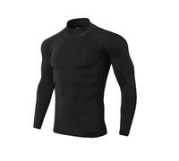 KJBDQQH Maglia Ciclismo Uomo Maglia Termica Elastica da Uomo, Canottiere a Compressione per Running Traspirante(Black Black Line,XXXL)