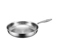 KJBDQQH Padella Antiaderente Padella in titanio puro, non rivestita e antiaderente, for friggere bistecche spesse(26cm)