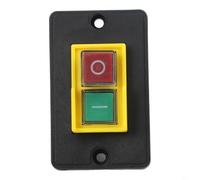 KJD6-3 Interruttore Elettromagnetico con Pannello, 250V 6A Interruttore a Pulsante Autobloccante per Macchine Industriali