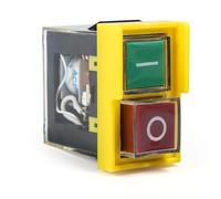 KJD6 interruttore di sicurezza 220V Interruttore a pulsante bipolare 220V AC 250V 6A interruttore a pulsante interruttore magnetico start-stop protezione IP55.