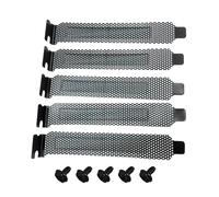 KJDKNC 5 pezzi di copertura per slot PCI in acciaio al carbonio filtro antipolvere piastra cieca, coperture per slot ventilate per case del computer con viti