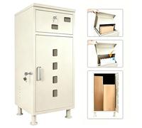 KJEKT Cassetta delle lettere con scomparto per pacchi chiudibile, base sicura antifurto, resistente al vento e alla pioggia, capacità di consegna multipla Perfect Letter and Parcel Box, 85 x 40 x 40